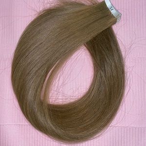 Dark Ash Blonde #7.1 Tape In Hair Extensions 20”